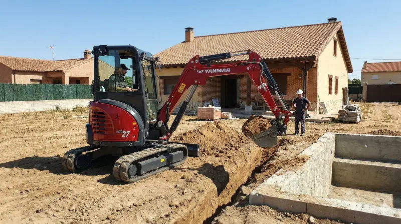 Movimiento de tierras en obra