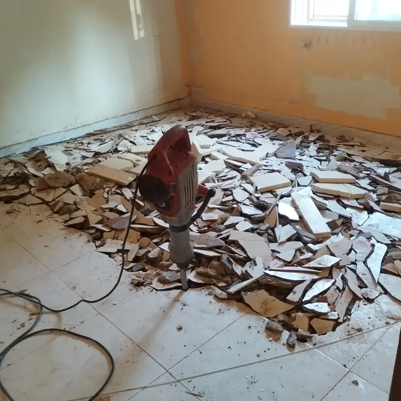 Demolición de solado antiguo