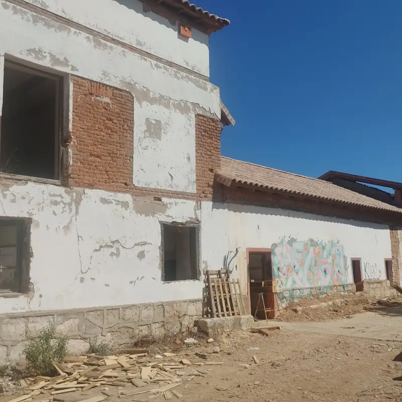 Fachada del molino antes de la reforma